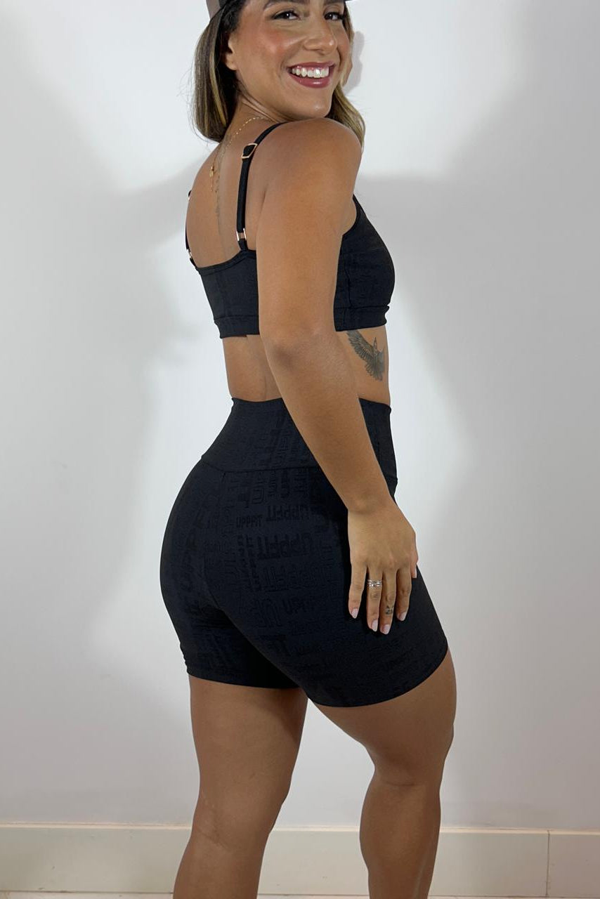 Conjunto Fitness Feminino de Alta Compressão + Short – Uppfit