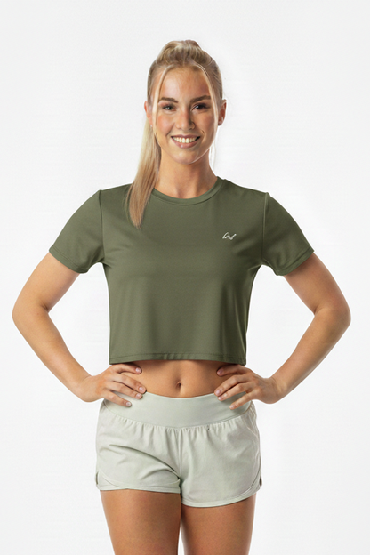 Camisa Curta Feminina com Manga