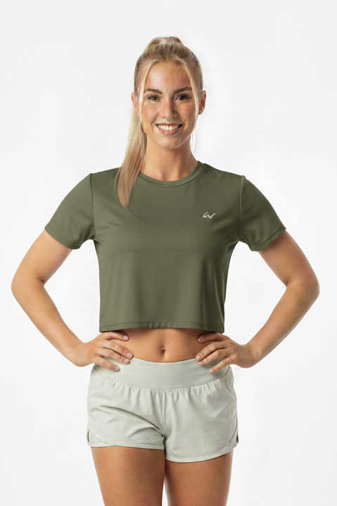 Camisa Curta Feminina com Manga