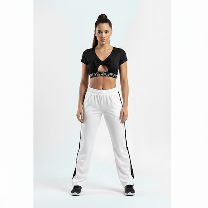 Calça Pantalona Feminina em Tecido Leve com Cintura Baixa – Uppfit
