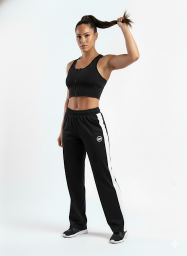 Calça Pantalona Feminina em Tecido Leve com Cintura Baixa – Uppfit
