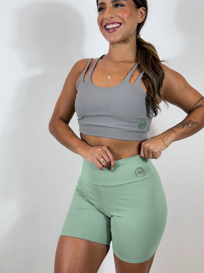 Conjunto Fitness Feminino de Alta Sustentação em Poliamida com Short – Uppfit