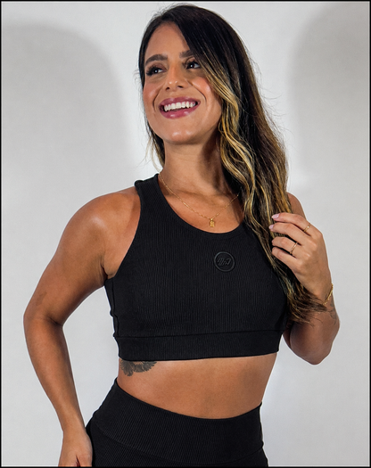 Top Feminino Fitness  Cruzado nas Costas – Jaqueline