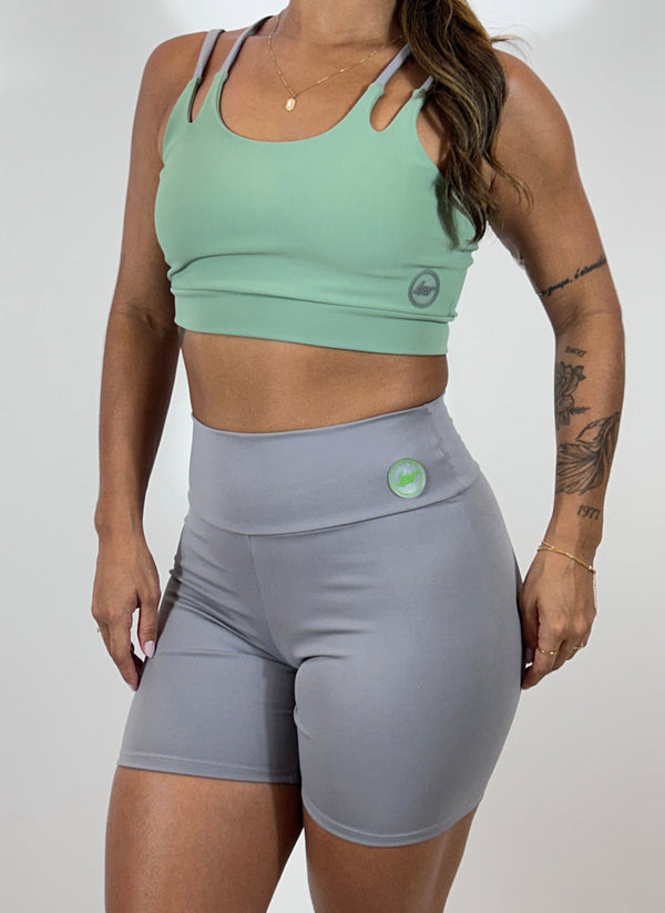 Conjunto Fitness Feminino de Alta Sustentação em Poliamida com Short – Uppfit