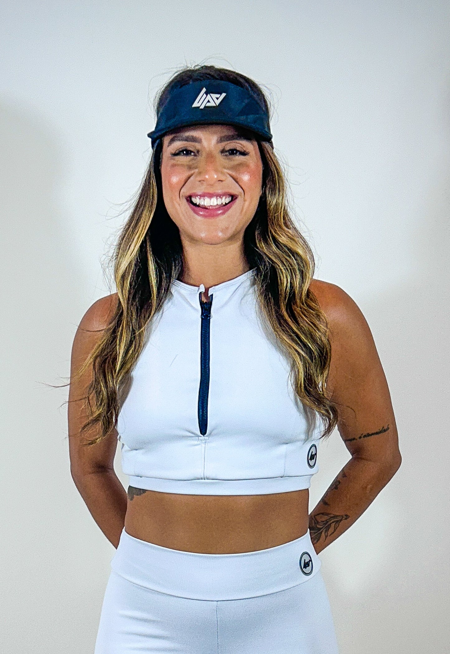 Top Feminino Fitness com Zíper Frontal em Poliamida – Uppfit