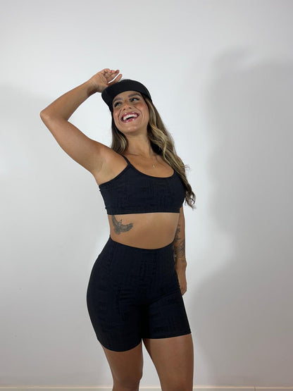 Conjunto Fitness Feminino de Alta Compressão + Short – Uppfit